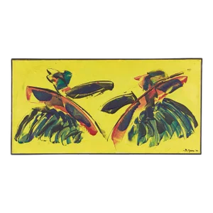 Bruce Myers Mid Century Signed Original Oil on Canvas Painting