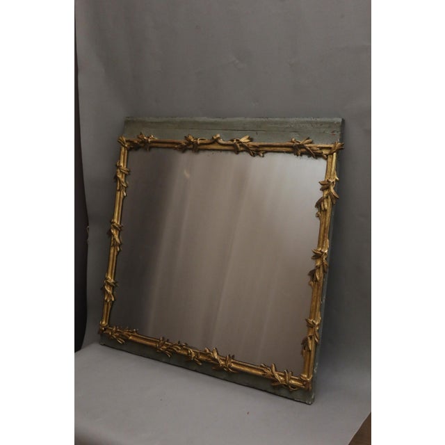 A very fine 18th-century lacquered and giltwood trumeau mirror, composed of two parts. This trumeau is in its original...