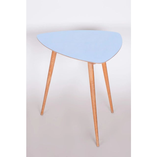 1950s Small Blue Table, 1950s For Sale - Image 5 of 7