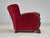 Mid-Century Modern Set of Danish Armchair & Footstool in Furniture Velour & Ash Wood, 1950s For Sale - Image 3 of 18