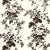 Schumacher Pyne Hollyhock Fabric in Charcoal For Sale