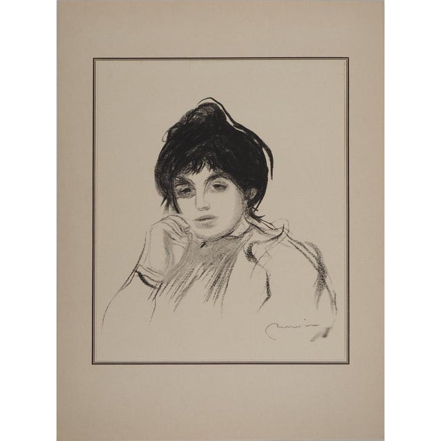 Pierre-Auguste Renoir, Portrait of a Pensive Woman, Lithograph and Stencil For Sale - Image 5 of 5