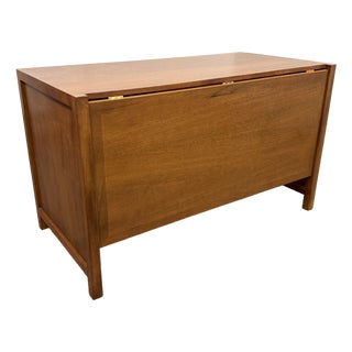 Bespoke Mid-Century Modern Fold Down Desk For Sale