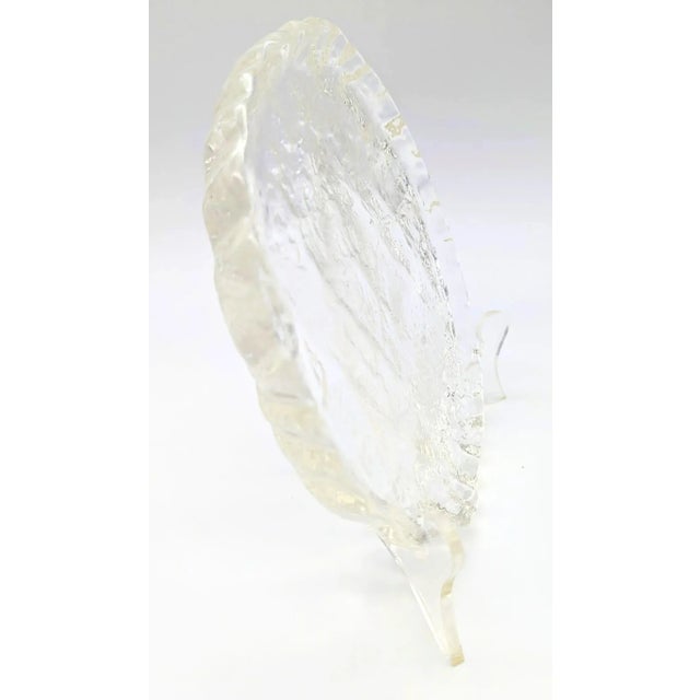 1950s 1950s Swedish Glass Cheese Platter For Sale - Image 5 of 11