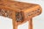 Chinese, probably late Qing dynasty, with three inset burlwood panels at top, well carved skirt on molded legs with inset...
