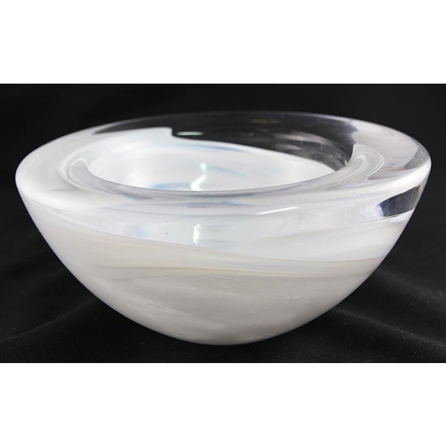 Kosta Boda “Atoll” Glass Candleholder or Bowl – Sculptural Swedish Design Versatile and artful, this Kosta Boda “Atoll...