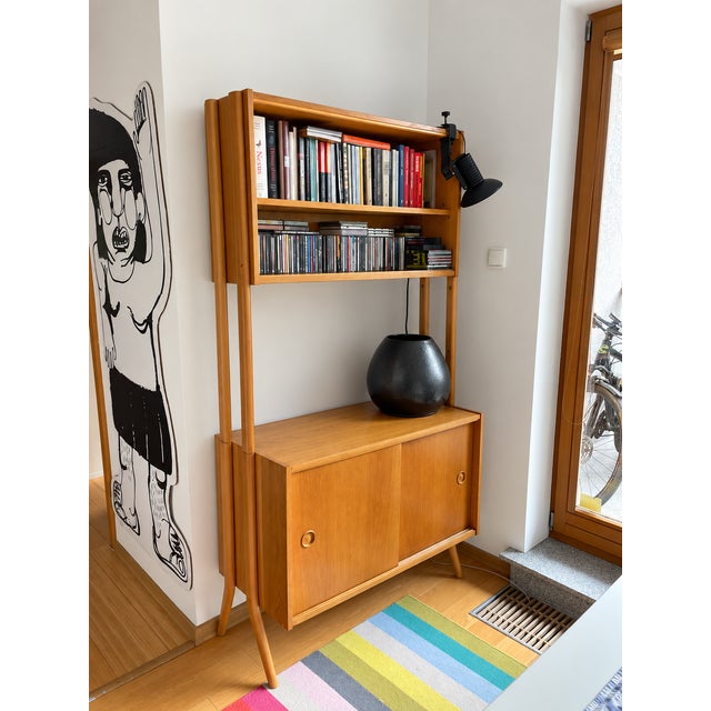 Monti 300 Shelving Units and Desk by František Jirák for Tatra, 1960s, Set of 4 For Sale - Image 4 of 10