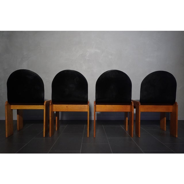 Mid-Century Modern Chairs attributed to Afra and Tobia Scarpa, 1960s, Set of 4 For Sale - Image 3 of 18