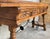 Wood Early 20th Spanish Console Fold Out Table With Iron Stretcher and Two Drawers For Sale - Image 7 of 13