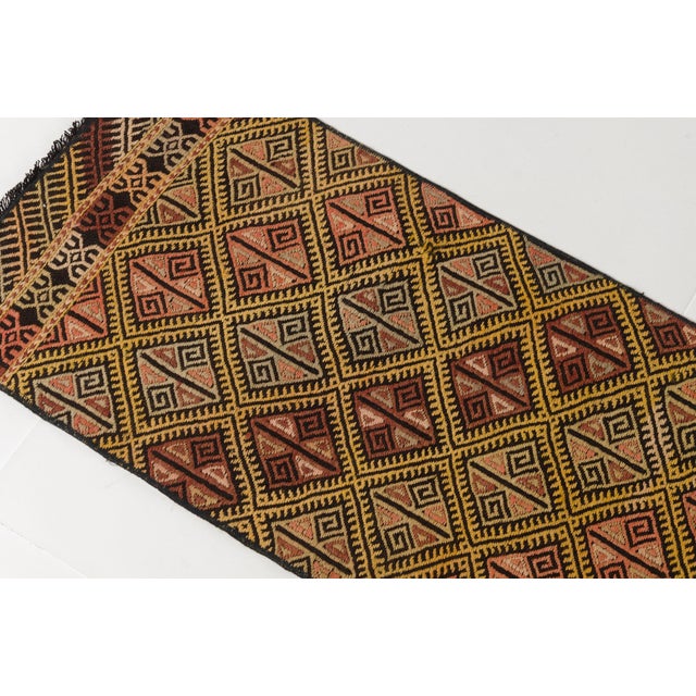 Anatolian Kurdish Handwoven Kilim Runner For Sale - Image 9 of 10