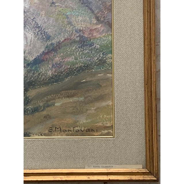 Sandro Mantovani, Monte Chaberton, Oil on Panel, 1964 For Sale - Image 7 of 14