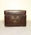Brown Antique Chinese Leather Box, Circa mid of 19th Century For Sale - Image 8 of 11