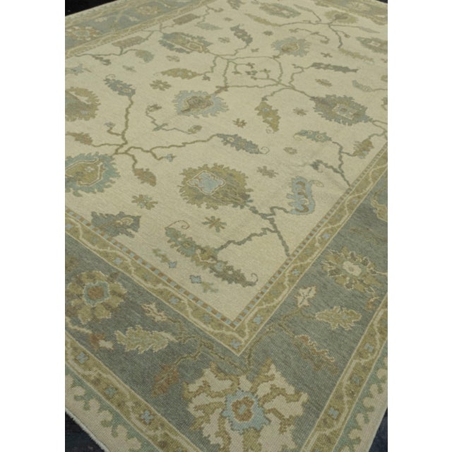 Turkish Turkish Oushak Rug 10'2" x 14' For Sale - Image 3 of 7