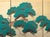 C. 1960s Showa Era Japanese Painted Silk Byobu Screen "Evergreen Pine Tree" For Sale - Image 10 of 18