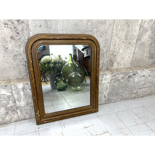 Louis Philippe High Painted Frame Mirror, 1920s For Sale - Image 9 of 9