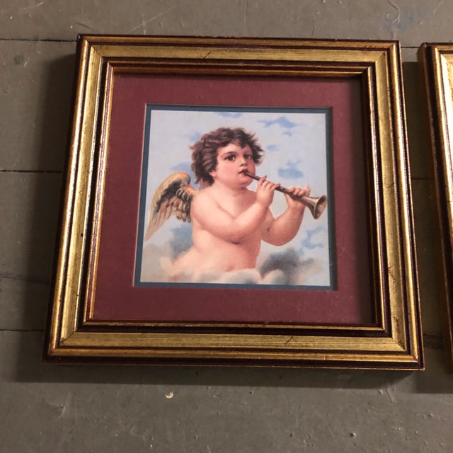 3 prints on painting we in original frames each is 7.5 x 7.5