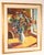 Colorful impressionist still life painting by Robert A. Frame (1924-1999). Oil on canvas. Frame dimensions, height 35.5"...