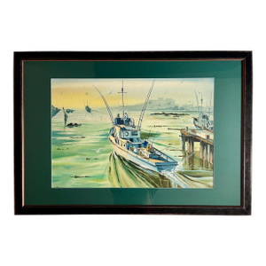 1959 Original Watercolor Painting by Robert (Bob) Caderet (1931-2000)