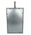 2000 - 2009 Vintage Palm Beach Regency Patinated Metal & Mirrored Geometric Candle Sconce For Sale - Image 5 of 12