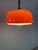 Vintage Space Age Italian UFO Orange Pendant Lamp in Chrome by Guzzini for Meblo, 1970s For Sale - Image 10 of 10