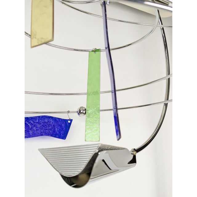 Glass and Chrome Pated Metal Melissa Pendant Light by Toni Cordero for Artemide, 1990s For Sale - Image 18 of 18