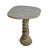 Contemporary Vintage Organic Modern Stacked River Rock Bistro Table For Sale - Image 3 of 6