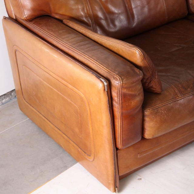 Leather Living Room Set from Roche Bobois, 1980s, Set of 3 For Sale - Image 12 of 18