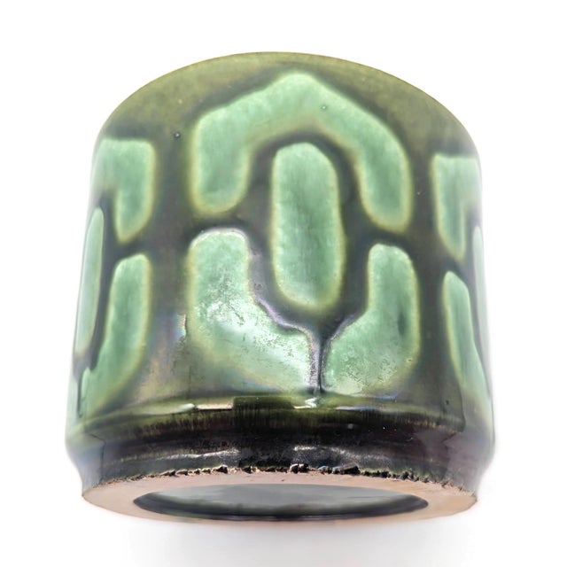 Mid-Century Modern 1970s German Glazed Stoneware Planter For Sale - Image 3 of 10