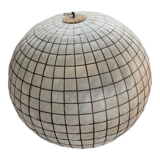 Restoration Hardware Capiz Shell Light For Sale