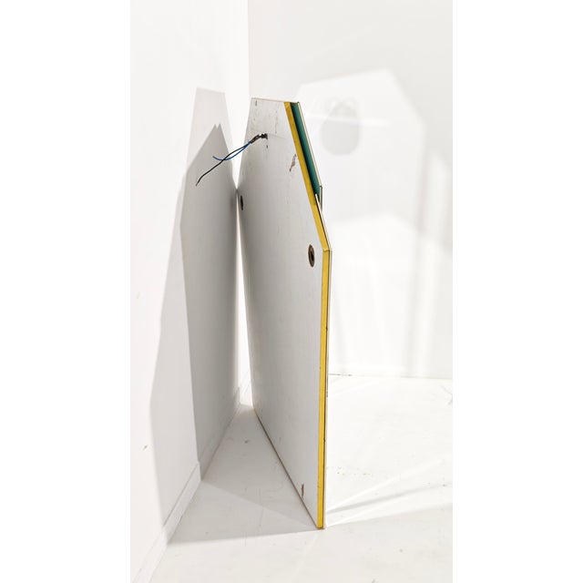 Vintage Italian Wall Mirror with Integrated Light, 1980s For Sale - Image 6 of 13