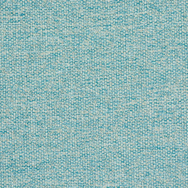 Contemporary SAMPLE - Schumacher Gus Indoor/Outdoor Fabric In Pool For Sale - Image 3 of 3