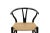 Textile 6 Carl Hansen Black "Wishbone" Chairs With Rush Seats, Design by Hans Wegner, For Sale - Image 7 of 9