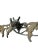 Cabin Antique French Bronze Safari Style Rhino Wall Mounted Coat Hat Rack For Sale - Image 3 of 9