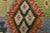 Textile Kilim Rug 4’3” X 5’11” Multicolor Wool Tribal Handwoven Oriental Carpet For Sale - Image 7 of 12