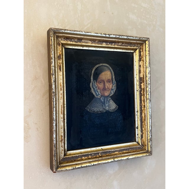 19th Century Oil Portrait Painting, Biedermeier Style, Signed, Denmark For Sale - Image 9 of 13