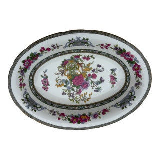 1970s Paragon Tree of Kashmir Oval Serving Platter | Royal Appointment Fine Bone China For Sale