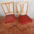 Brown Red Leather Chairs, Set of 2 For Sale - Image 8 of 9