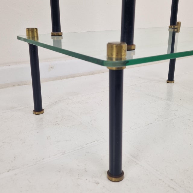 French Modernist Glass and Brass Display Tables from P. Andrieux, 1930s, Set of 2 For Sale - Image 12 of 18