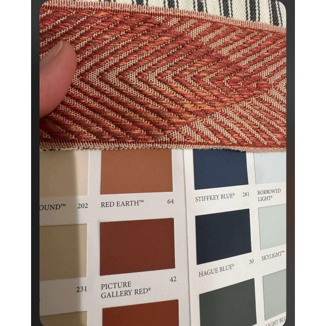 Lee Industries 8621-00 French Ticking Ottoman- Set of 2 For Sale - Image 12 of 12