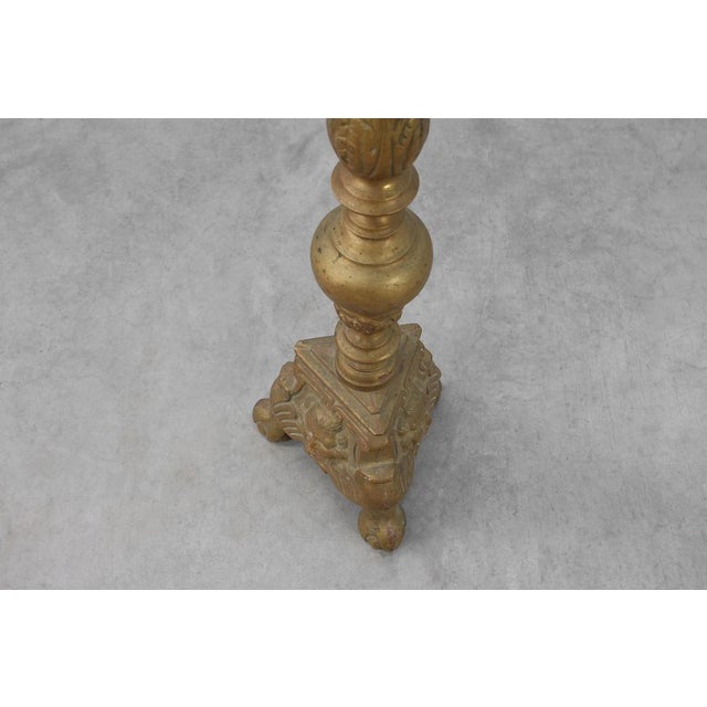 Large 19th Century Copper Church Candleholder, France For Sale - Image 10 of 11