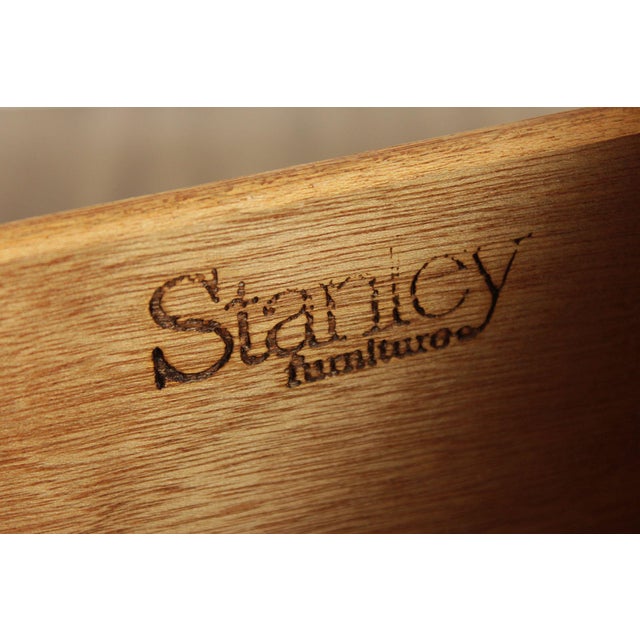 Traditional Stanley Furniture Pine and Wicker Chest of Drawers For Sale - Image 3 of 18