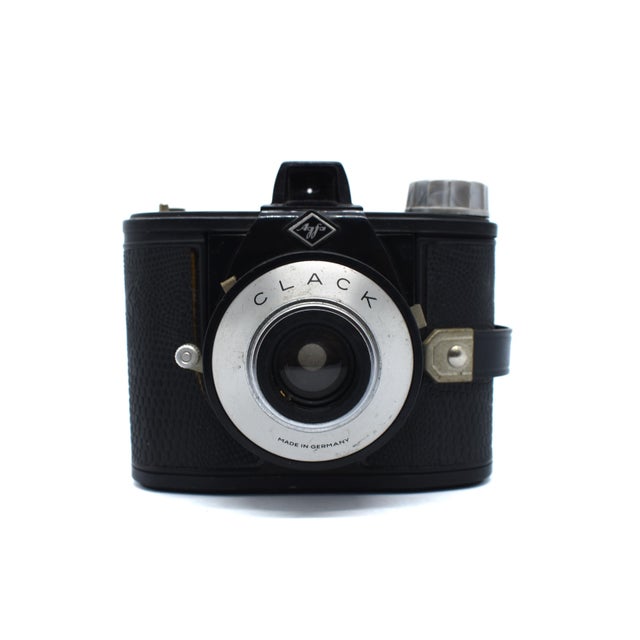 Capture the essence of mid-century European design with this authentic Agfa Clack 120 roll film camera. Manufactured in...