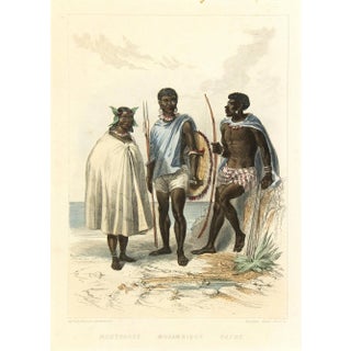 Consigned Antique Mozambique Engraving C. 1850 For Sale