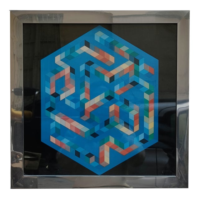 Victor Vasarely, BABEL 3, 1970, Silkscreen For Sale