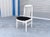 1990s Mid-Century White Slatted Dining Chairs With Black Vinyl Seats - Set of 6 For Sale - Image 11 of 14