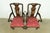 1980s Henredon Chinoiserie Queen Anne Hand Painted Oak and Burl Wood Armchairs, Pair For Sale - Image 5 of 14