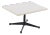 Vintage Charles Eames for Herman Miller Rectangular White and Black Side Table For Sale