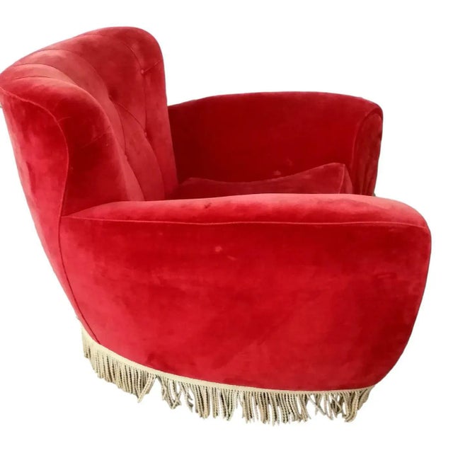 1940s Set of Large Lounge Chairs by Guglielmo Ulrich, 1940s For Sale - Image 5 of 12