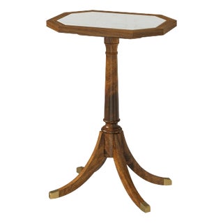 Classic Octagonal Marble Top Accent Table For Sale