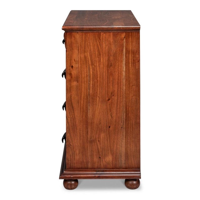 Lodge Chest of Drawers with Cast Antler Pulls For Sale - Image 4 of 11